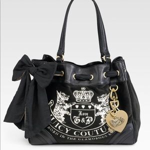 Juicy Couture Heritage Crest Daydreamer Velour Bag